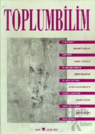 Toplumbilim Sayı: 1