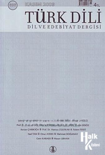 Türk Dili Dil ve Edebiyat Dergisi Sayı: 695 - Halkkitabevi