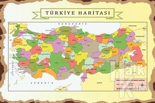 Türkiye Haritası Poster