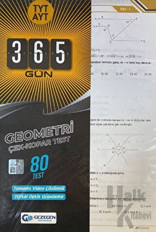 TYT-AYT 365 Gün Geometri 80 Yaprak Test