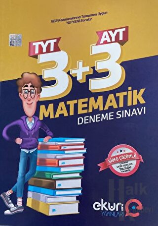 TYT AYT Matematik Deneme Sınavı 3 + 3 - Halkkitabevi