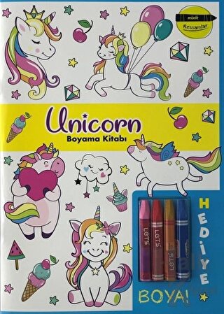 Unicorn Boyama Kitabı - Minik Ressamlar - Halkkitabevi