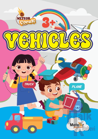 Vehicles Türkçe-İngilizce Boyama Kitabı