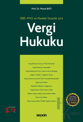 Vergi Hukuku (MYO) (İİBF, MYO ve Mesleki Sınavlar için) - Halkkitabevi