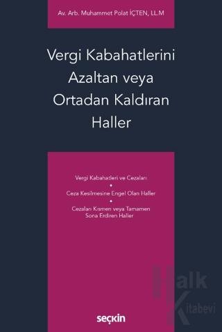 Vergi Kabahatlerini Azaltan veya Ortadan Kaldıran Haller - Halkkitabev