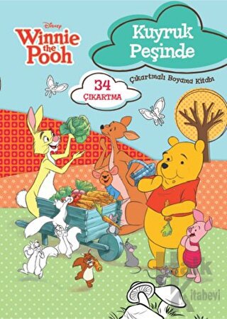 Winnie Kuyruk Peşinde Çıkartmalı Boyama Kitabı