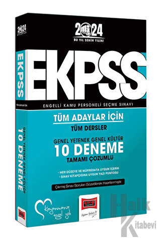 Yargı Yayınları 2023 EKPSS Tüm Adaylar İçin Genel Yetenek Genel Kültür Tüm Dersler Tamamı Çözümlü 10 Deneme