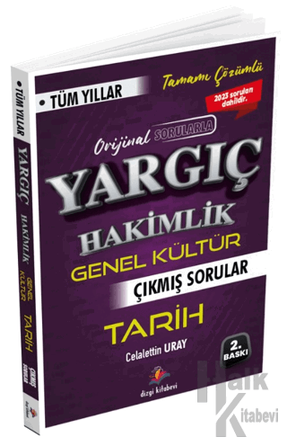 Yargıç Adli- İdari Hakimlik Tarih Tüm Yıllar Çıkmış Sorular - Halkkita