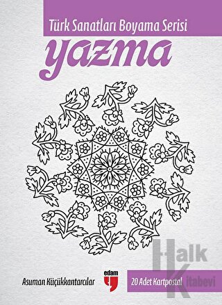 Yazma - Türk Sanatları Boyama Serisi 20 Adet Kartpostal - Halkkitabevi