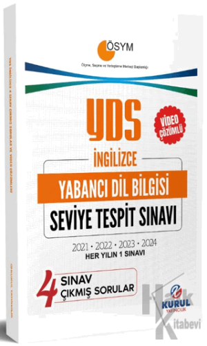 YDS İngilizce 4 Sınav Çıkmış Sorular