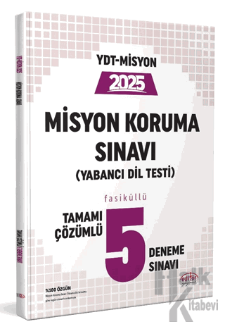 YDT Misyon Koruma Sınavı 5 Deneme Sınavı - Halkkitabevi