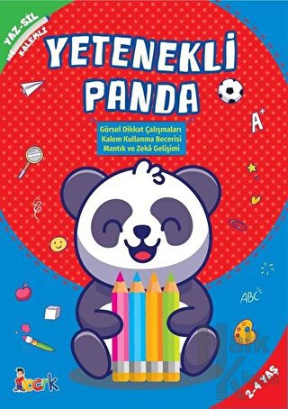 Yetenekli Panda - Yaz-Sil Kalemli - Halkkitabevi