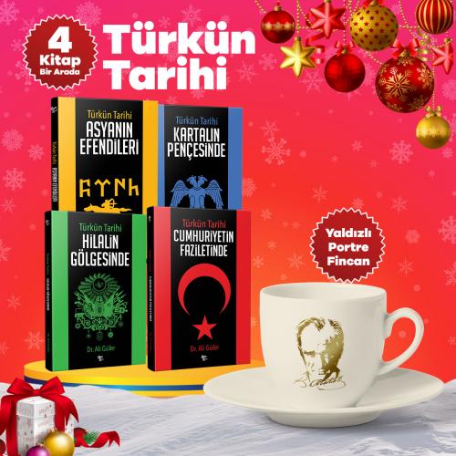 Yılbaşı Türkün Tarihi Yaldızlı Portre Fincan