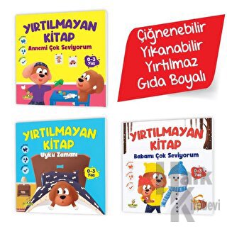 Yırtılmayan Kitap Seti (Çiğnenebilir, Yıkanabilir, Yırtılmaz, Gıda Boyalı) - Hikaye Kitabı Serisi 3 Kitap