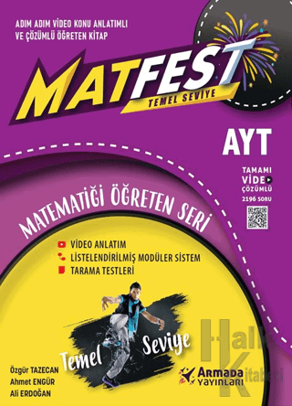 YKS AYT Matfest Temel Seviye Matematik Soru Kitabı - Halkkitabevi